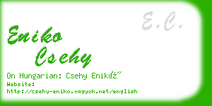 eniko csehy business card